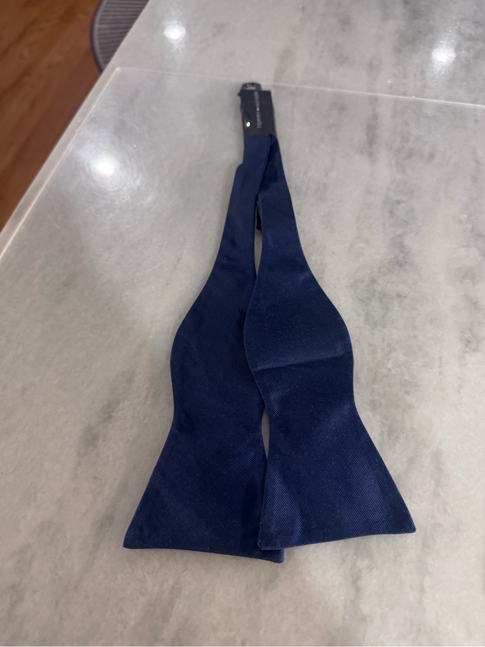 Navy Blue Self-Tie Bow Tie - Tommy Hilfiger